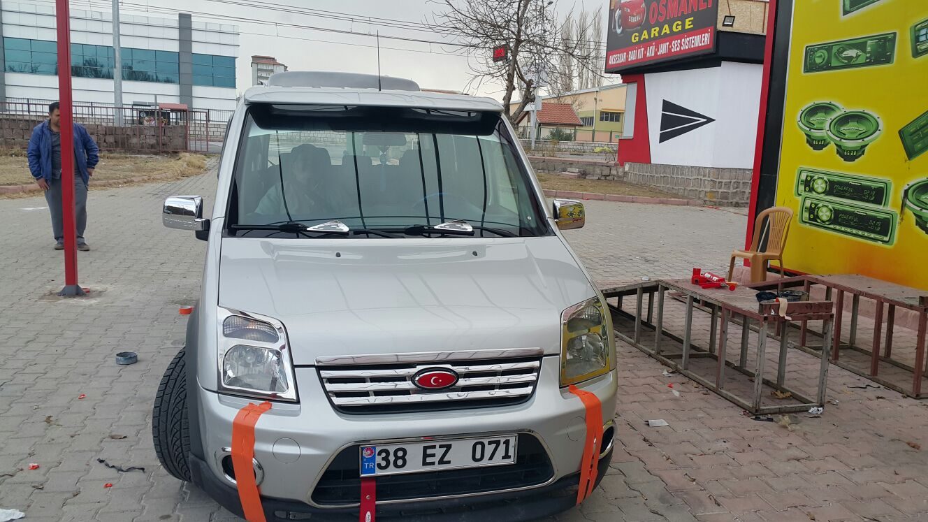Ford Connect 2002-2014 Fiber Güneşlik Alçak Tavan