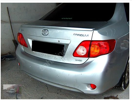 Toyoto Corolla 2011 Model Anatomik Spoyler-rüzgarlık Boyalı