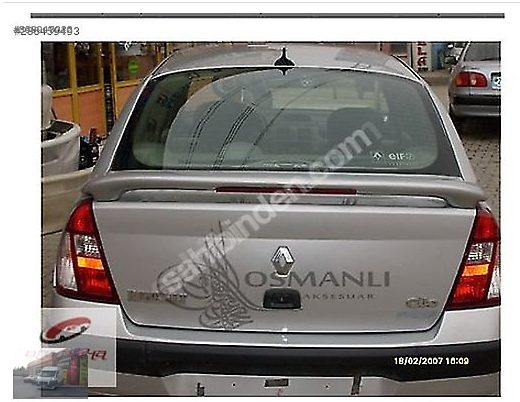 Renault Clio Spoyler Rüzgarlık Boyalı