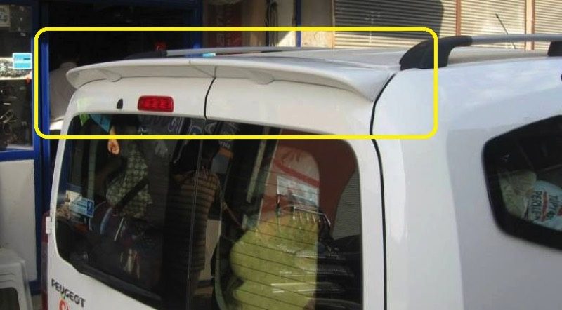 Fiat Fiorino,nemo,bipper Çift Kapı Anatomik Spoiler Fiberglass