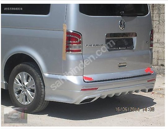 Transporter T-5 Difüzörlü Arka Karlık / Tampon Eki Boyalı