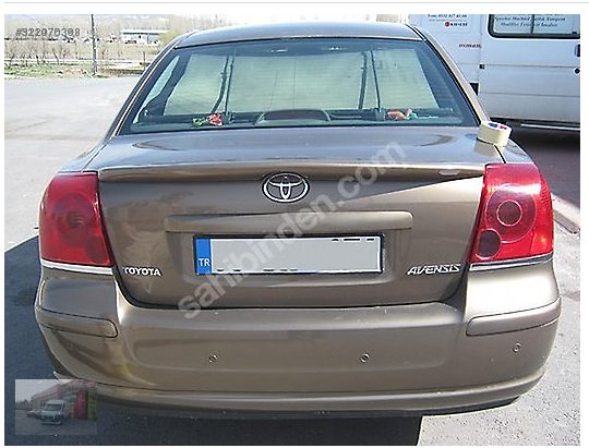 Toyota Auris Anatomik Spoyler / Bagaj Rüzgarlığı Boyalı