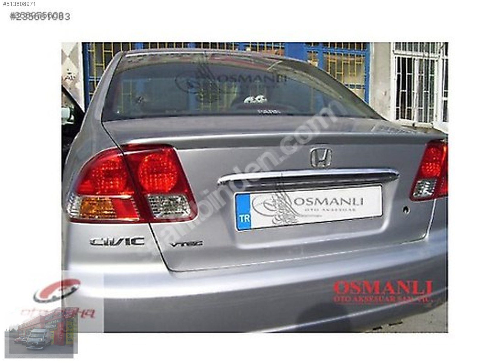 Honda Civic H.vitec 2001-2005 Anatomik Spoiler Fiberglass