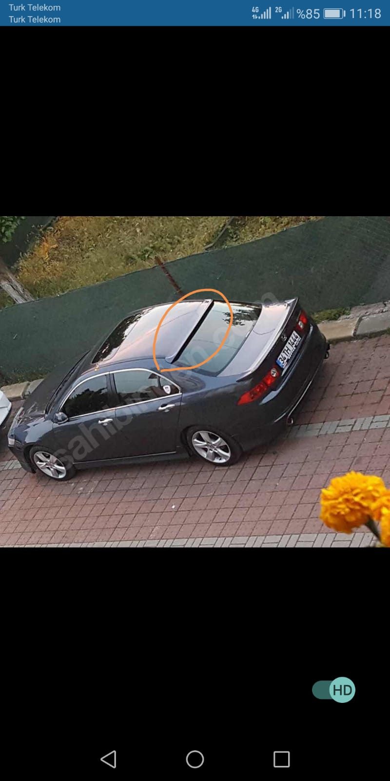 Honda Accord 2003-2008 Arka Cam Kapağı