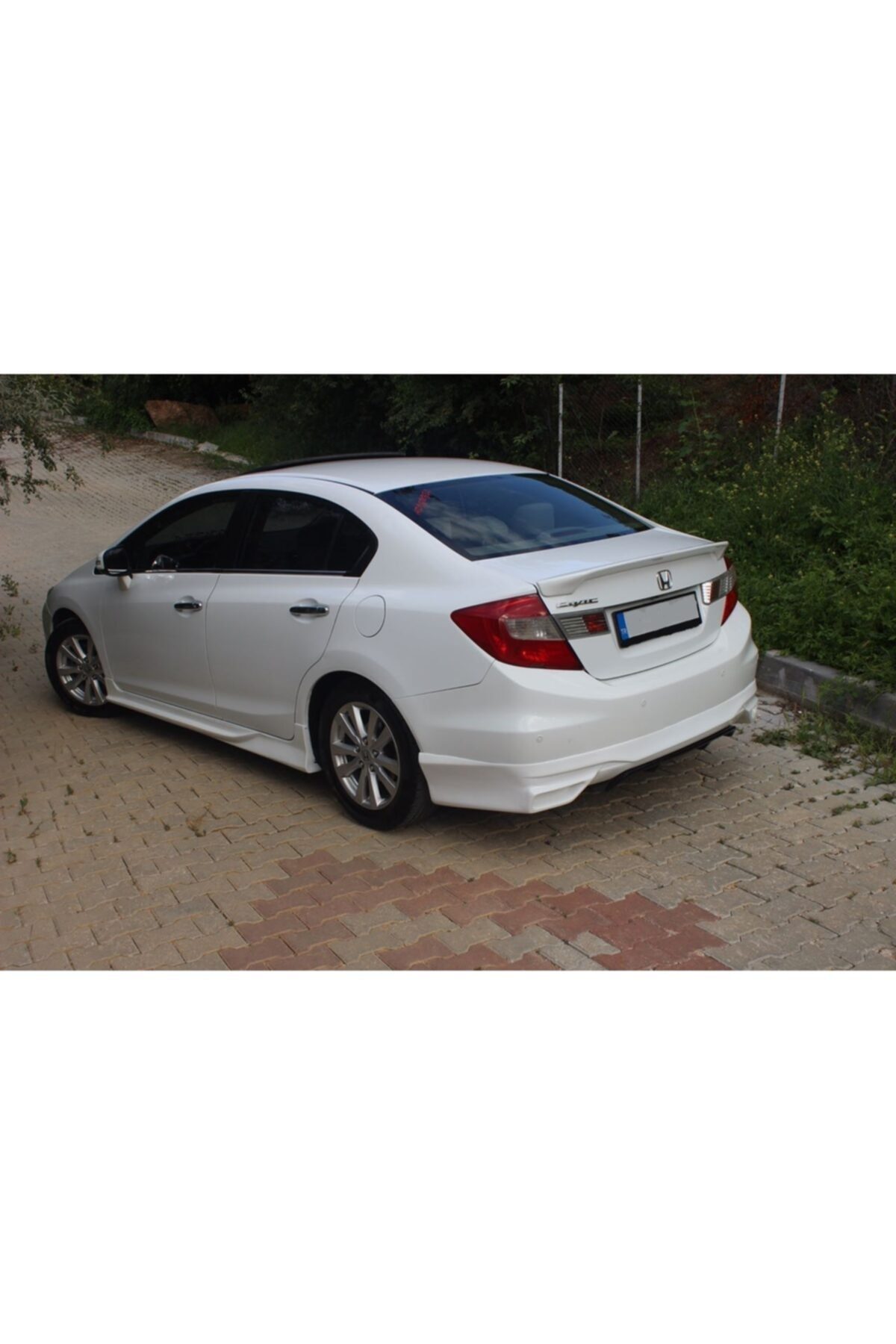 Honda Civic 2012 2016 Fiber Bagaj Anatomik Spoyler  Bagaj Rüzgarlık Boyasız