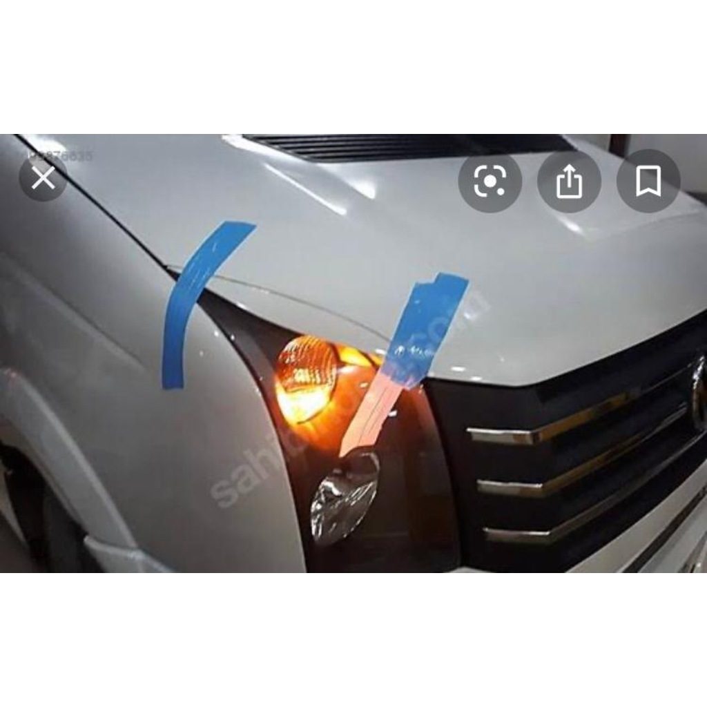 Volkswagen Crafter 2012 Ve Sonrası Far Kaşı Çerçevesi Takımı Şeker Beyaz