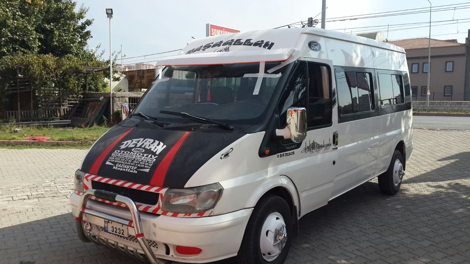 Ford Transit Orta Kasa Güneşlik Fiber Pikap İle Uyumlu