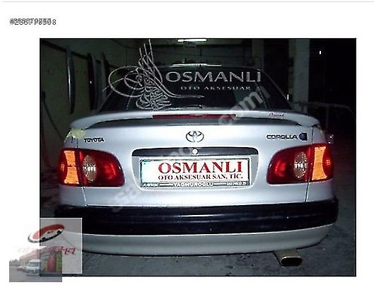 Toyota Corolla 2000 Model Bagaj Işıklı Spoyler / Rüzgarlık