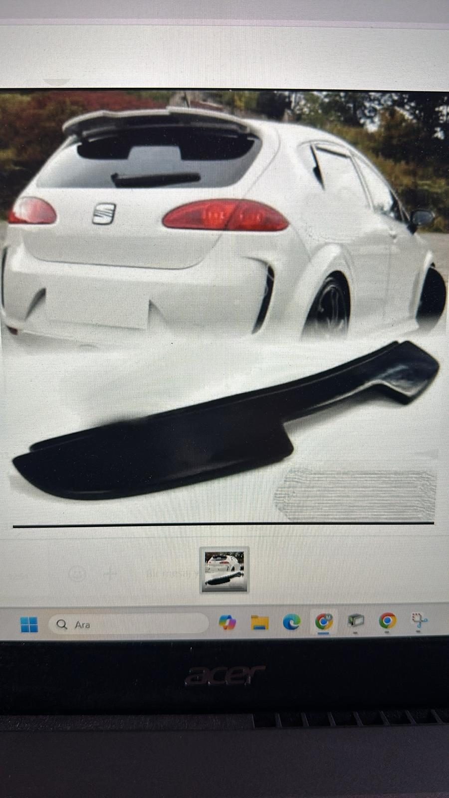 Seat Leon 2006-2009 Spoiler Fiberglass
