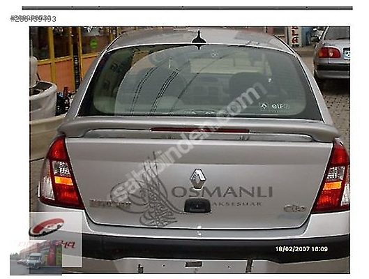 Renault Clio Sembol Spoyler Boyalı