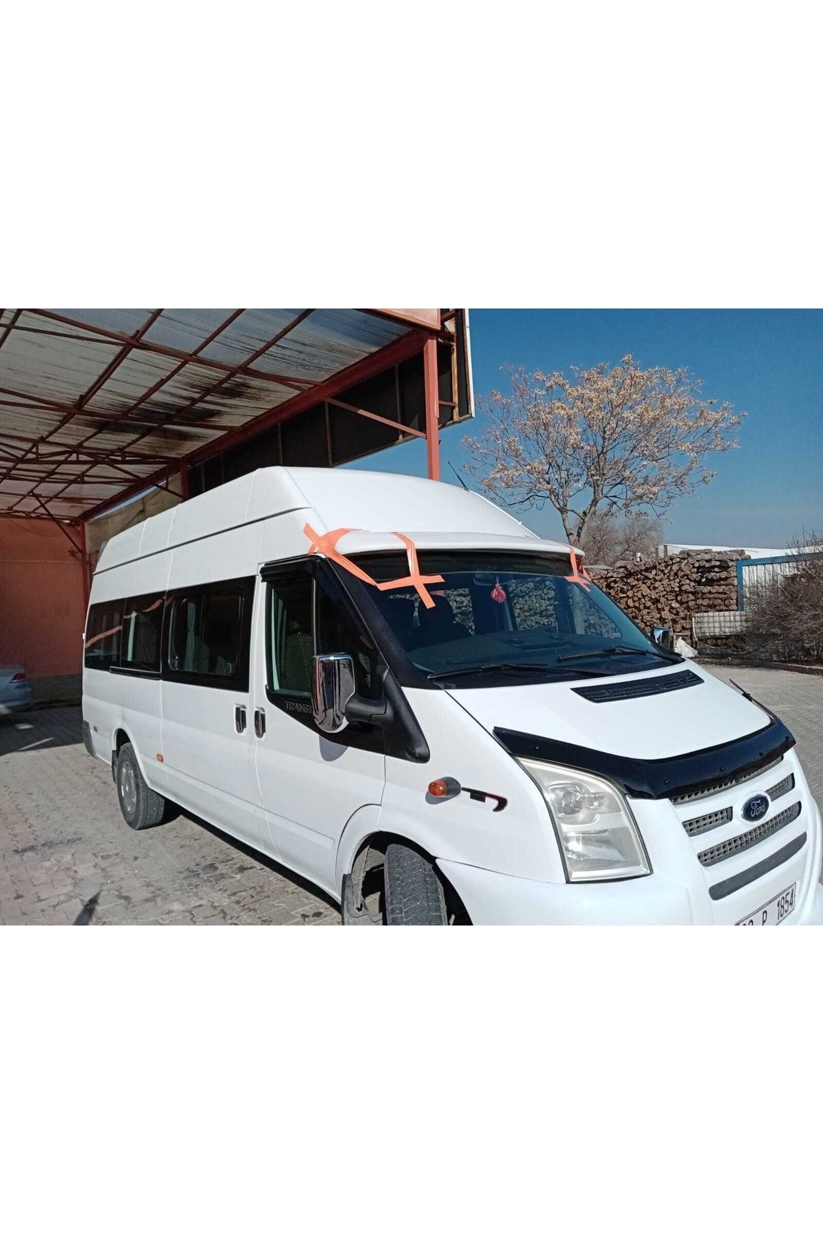 Ford Transit 2007-2014 (t16) Geniş Güneşlik Astarlı / Boyasız