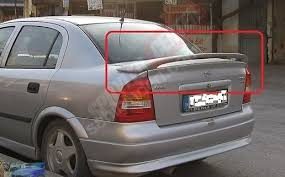 Opel Astra G SD Bagaj Üstü Spoiler Ayaklı Işıklı Fiberglass
