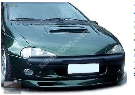 Opel Tigra Ön Karlık / Tampon Altı Ek Boyalı