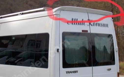Ford Transit T-16 Normal Tavan Anatomik Spoiler Fiber
