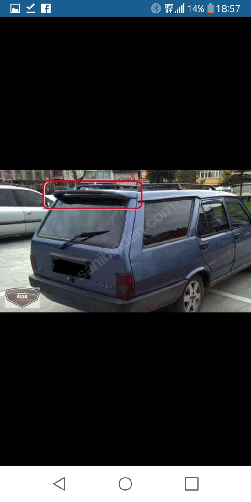Fiat Kartal 1988-2003 Geniş Spoiler Işıklı Fiberglass