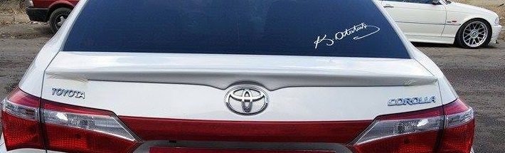 Toyota Corolla 2013-18 Anatomik Spoiler Fiberglass