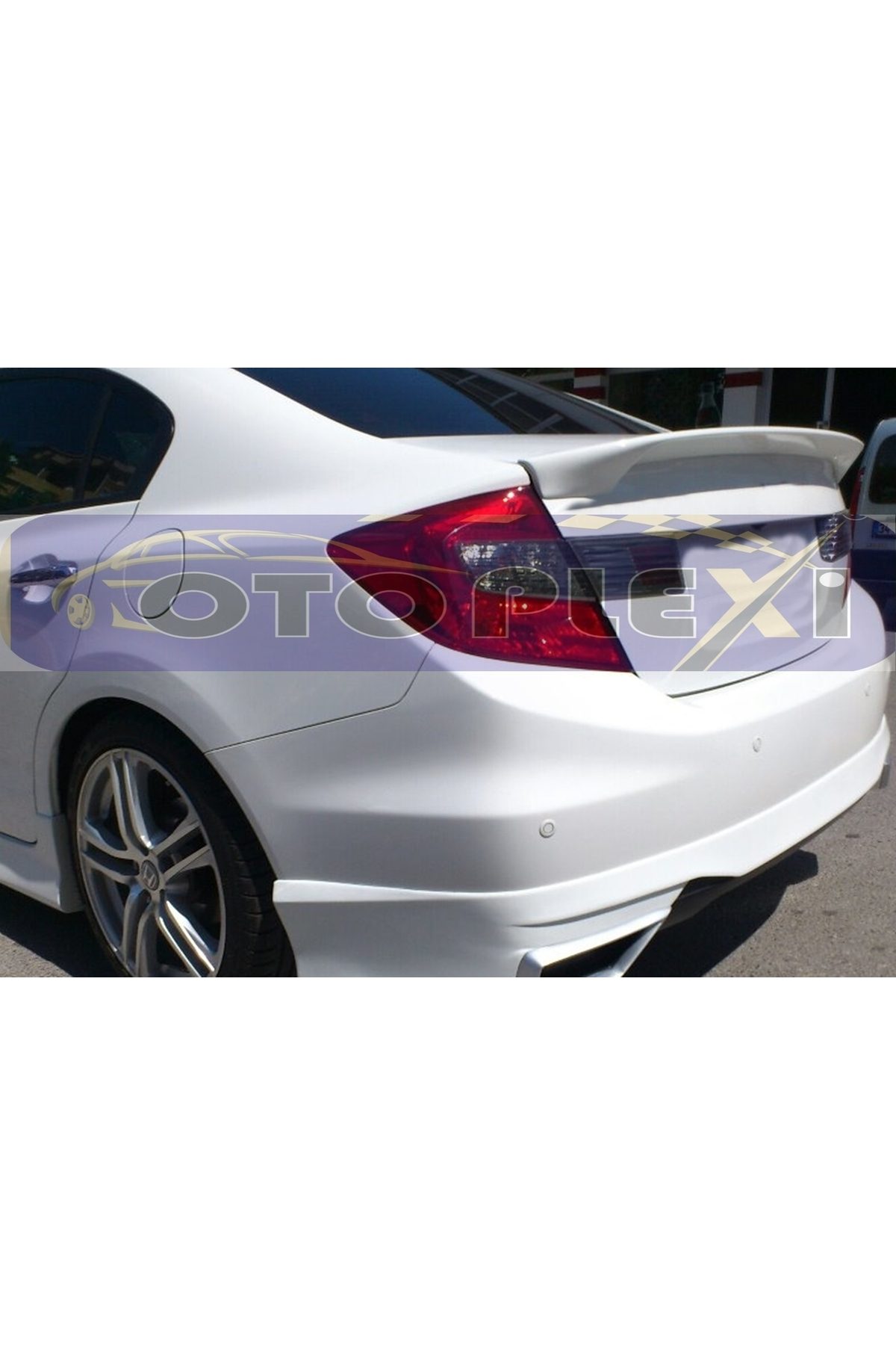 Honda Civic Bagaj Rüzgarlık Yarasa Spoiler Astarlı Boyasız FB7 2013-2016