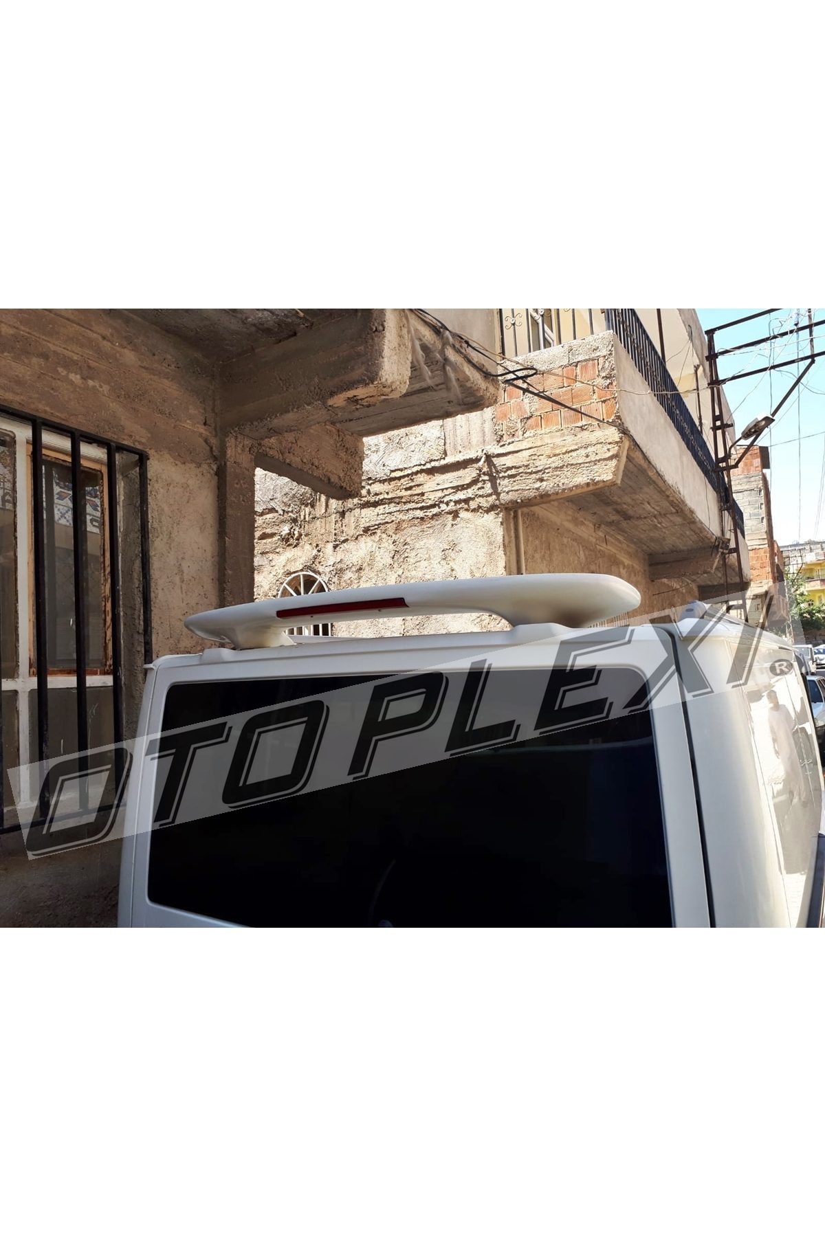 Sprinter-Crafter Üniversal Uzay Spoiler Ayaklı Işıklı Kırlangıç Spoiler Boyasız Astarlı