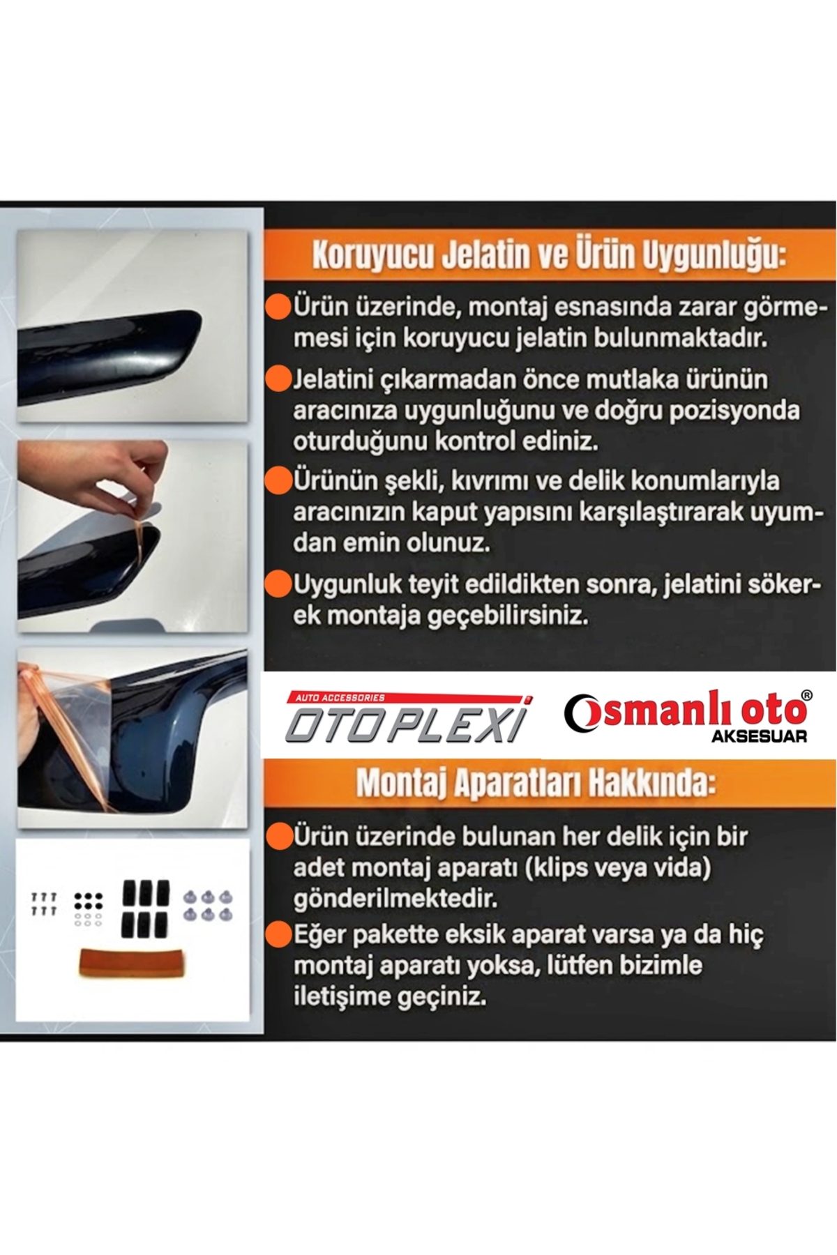 Chevrolet Captiva Kaput Rüzgarlığı Kaput Plexi Koruyucu Plastik 4mm 2013-2019