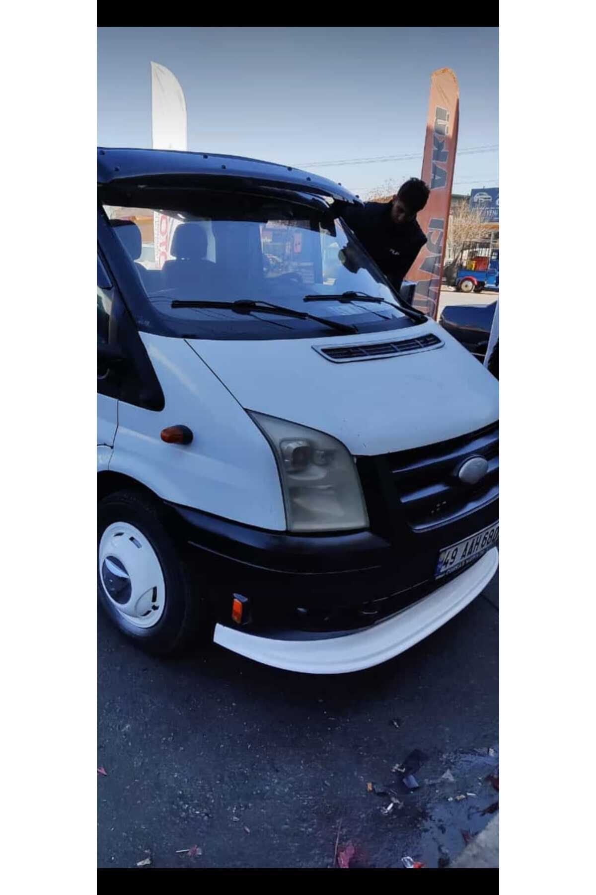 Ford Transit 2007-2014 Tampon Altı Eki Geniş Karlık Plastik Beyaz