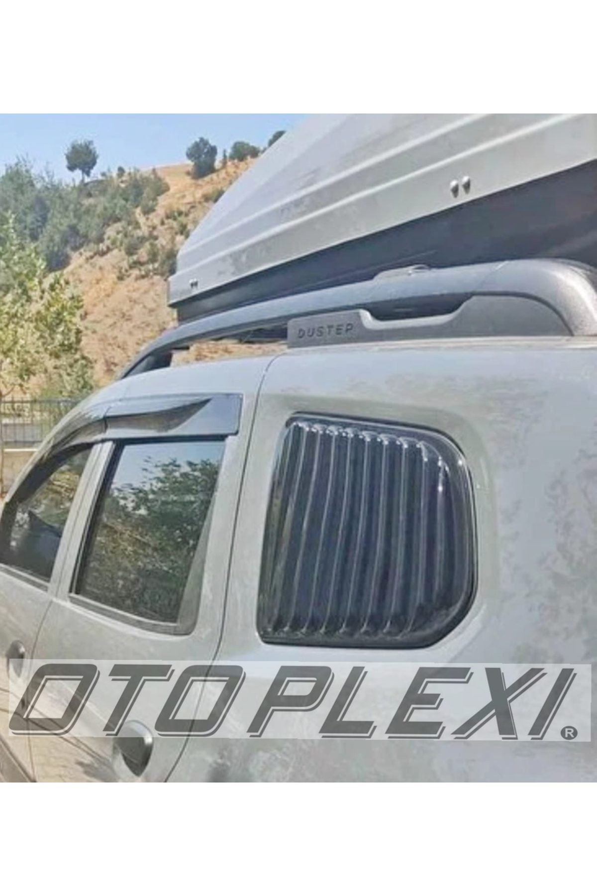 Dacia Duster Arka Kelebek Cam Izgarası Kelebek Cam 2 parça Plastik 2018 sonrası