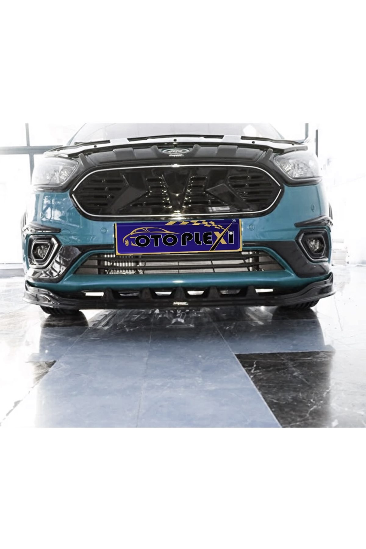 Ford Courier Ön Ek Ön Lip Ön Tampon Lip Siyah Plastik 2018-2023