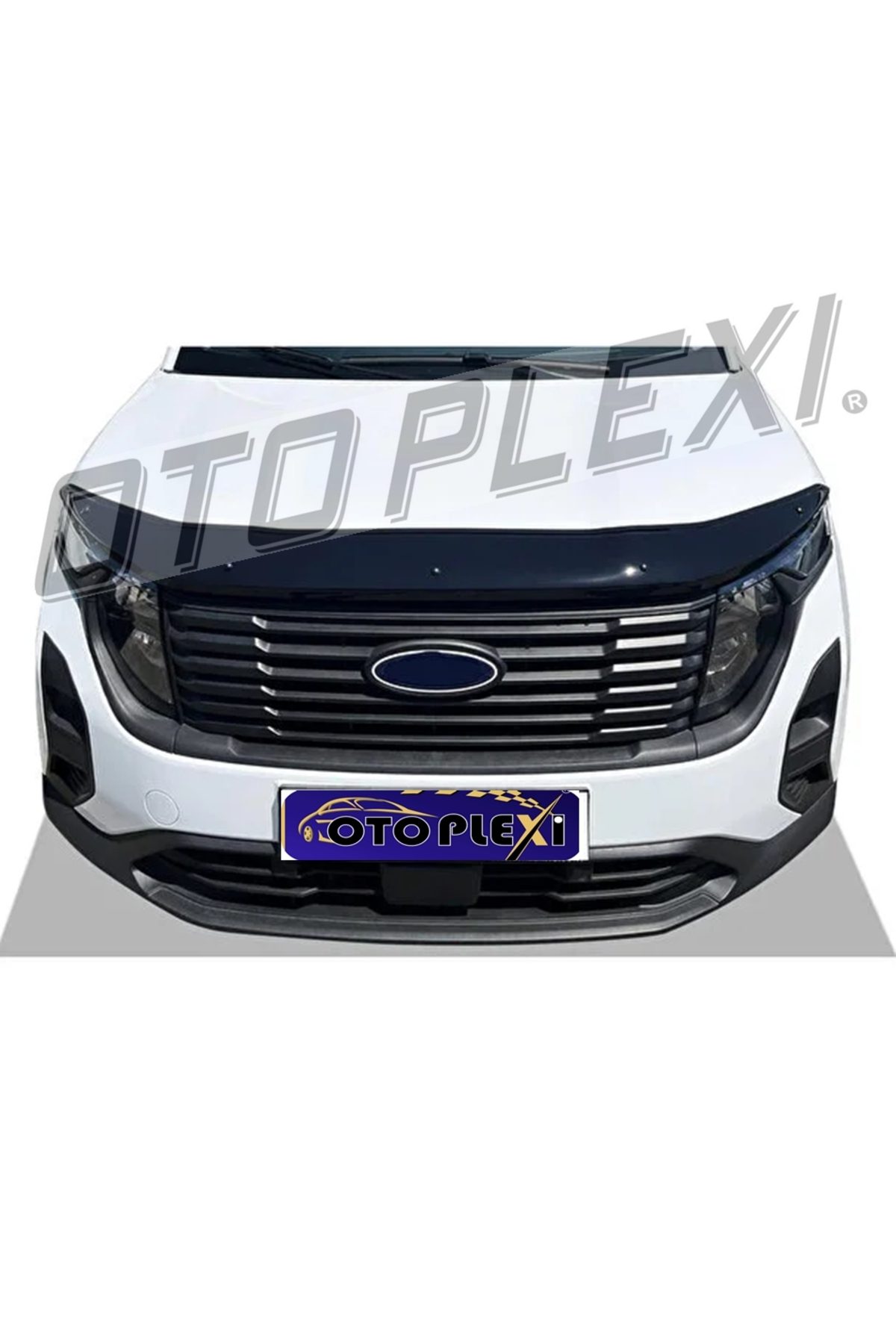 Ford Courier Kaput Rüzgarlığı Kaput Plexi Plastik 4MM 2024 Üzeri Uyumlu