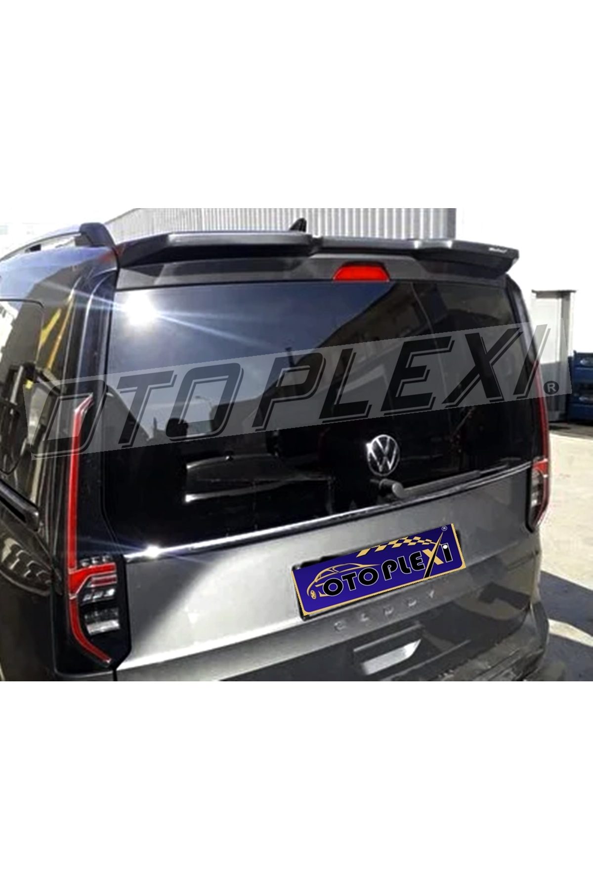 Volkswagen Caddy 2021-2024 Spoiler Bagaj Üstü Rüzgarlık Yarasa Model Astarlı Boyasız
