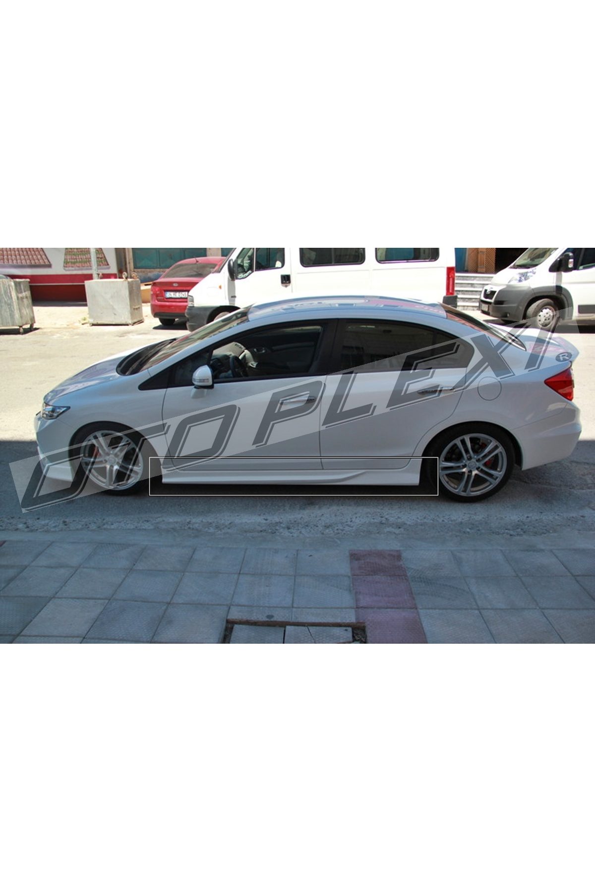 Honda Civic Fb7 Yan Marşpiyel Takım Marşpiyel Seti Plastik Boyasız 2012-2016