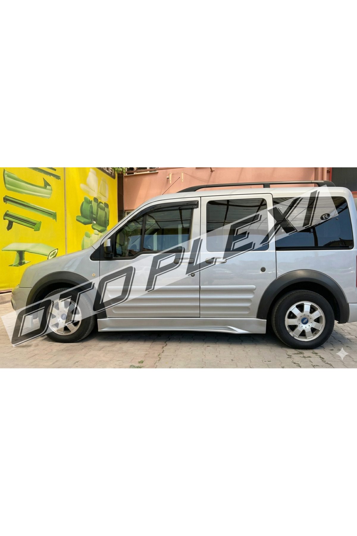 Ford Connect Yan Marşpiyel Takım Yan Marşpiyel Set Plastik Gümüş Gri Boyalı 2002-2014