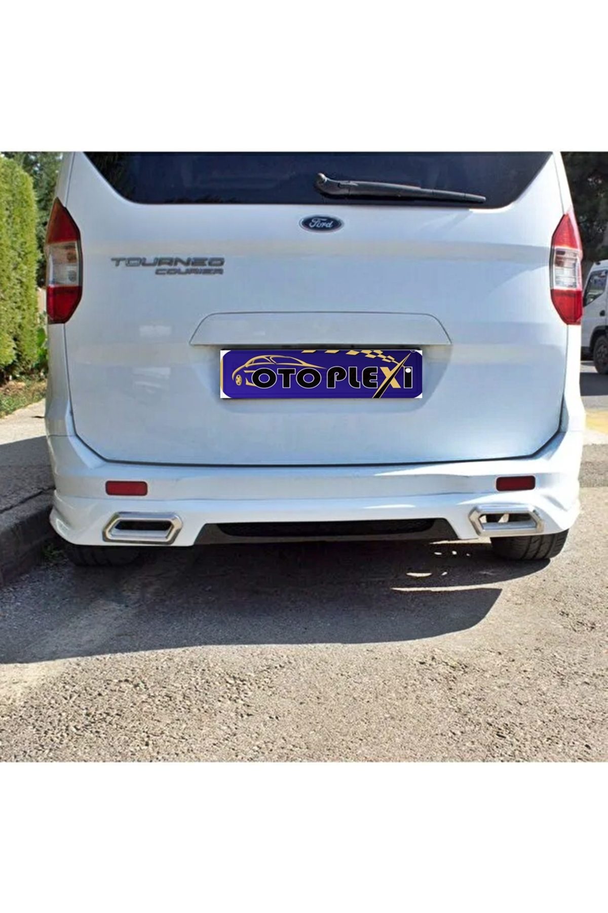 Ford Courier Arka Karlık Arka Tampon Eki Boyasız 2014-2023
