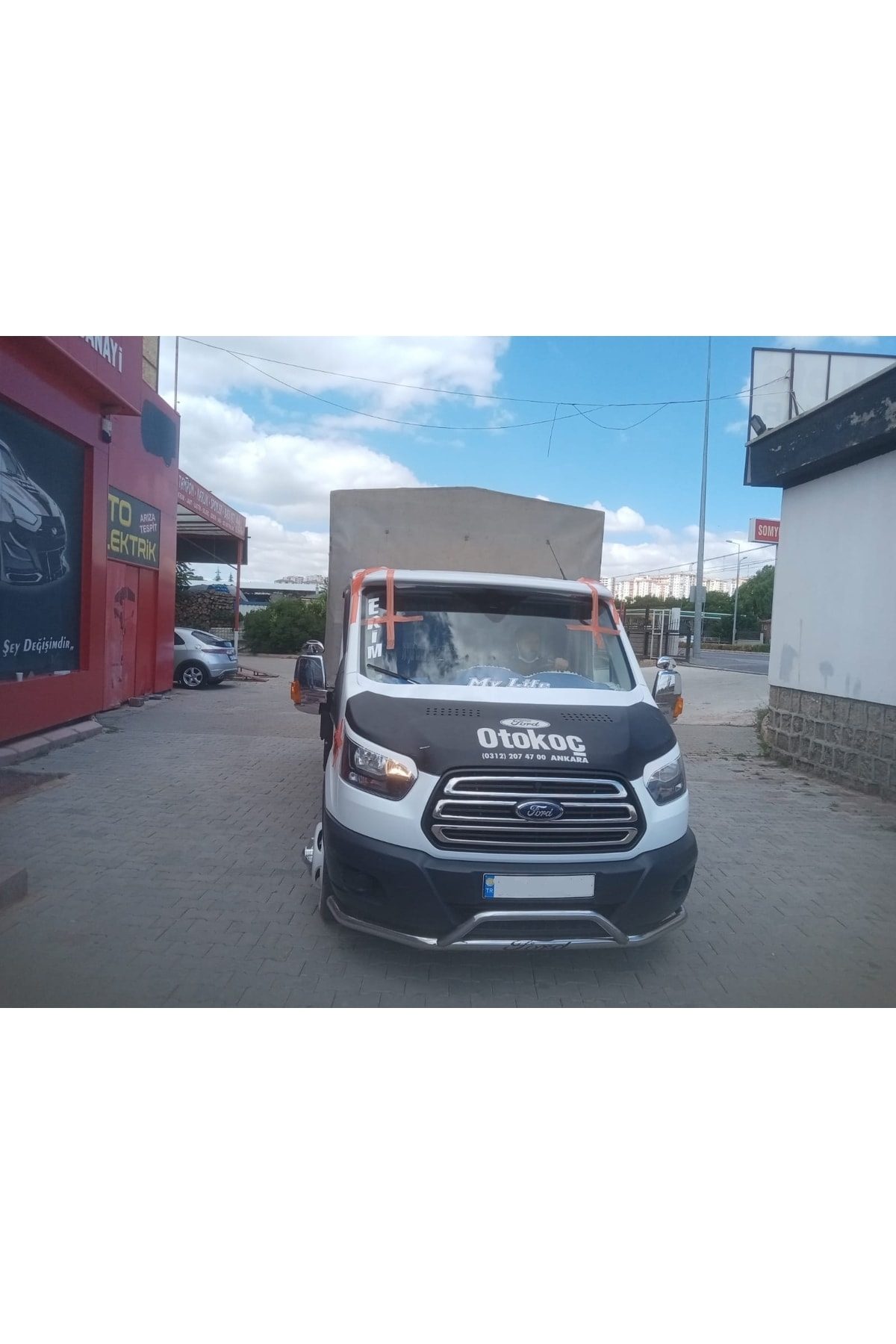 Ford Transit Silgi Gizleyici 2014 Beyaz Plastik