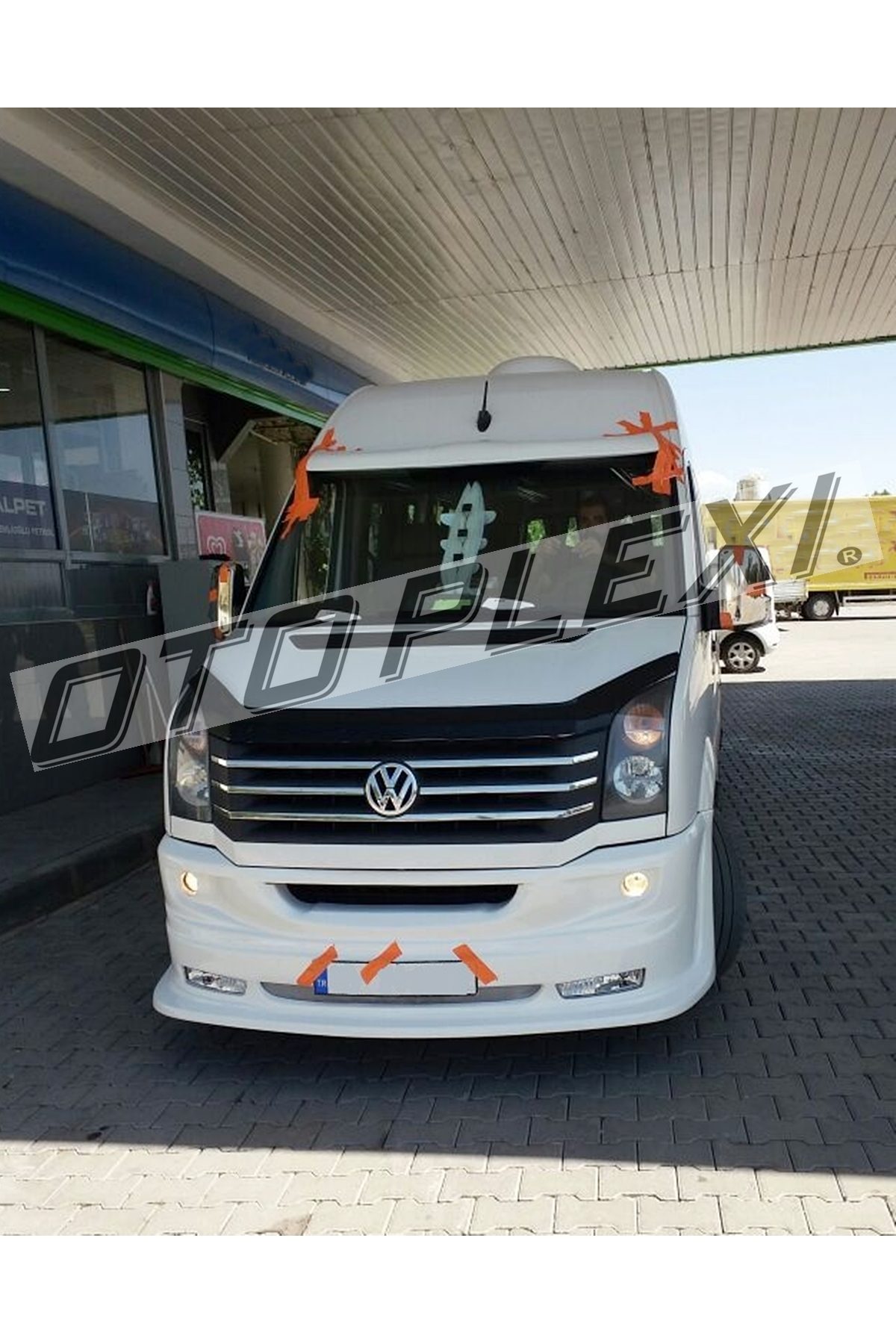 Volkswagen Crafter Ön Şapka Güneşlik Ön Kep Şeker Beyaz Boyalı 2012-2019