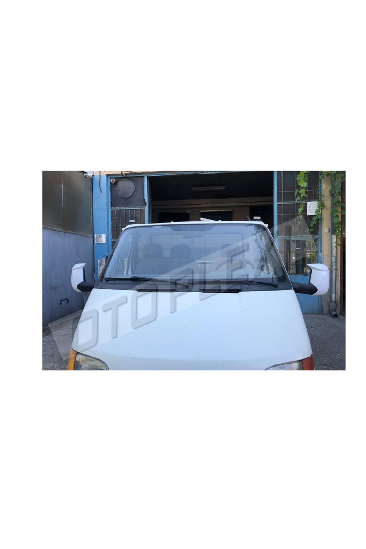 Ford Transit 1998-2002 Ayna Kapağı Takımı Abs Plastik Beyaz
