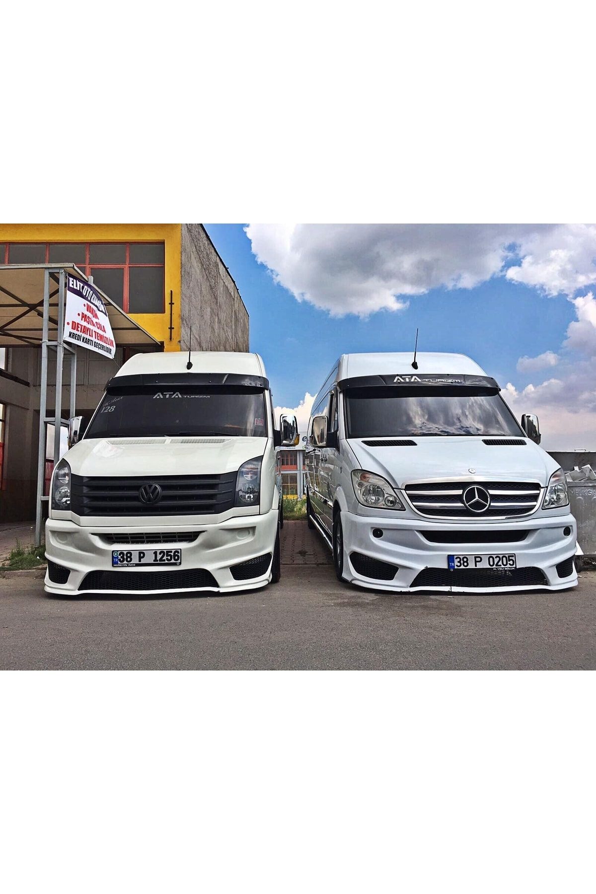 Mercedes Sprinter 315 (2007-2014) Uyumlu  Amg Tampon Beyaz Boyalı