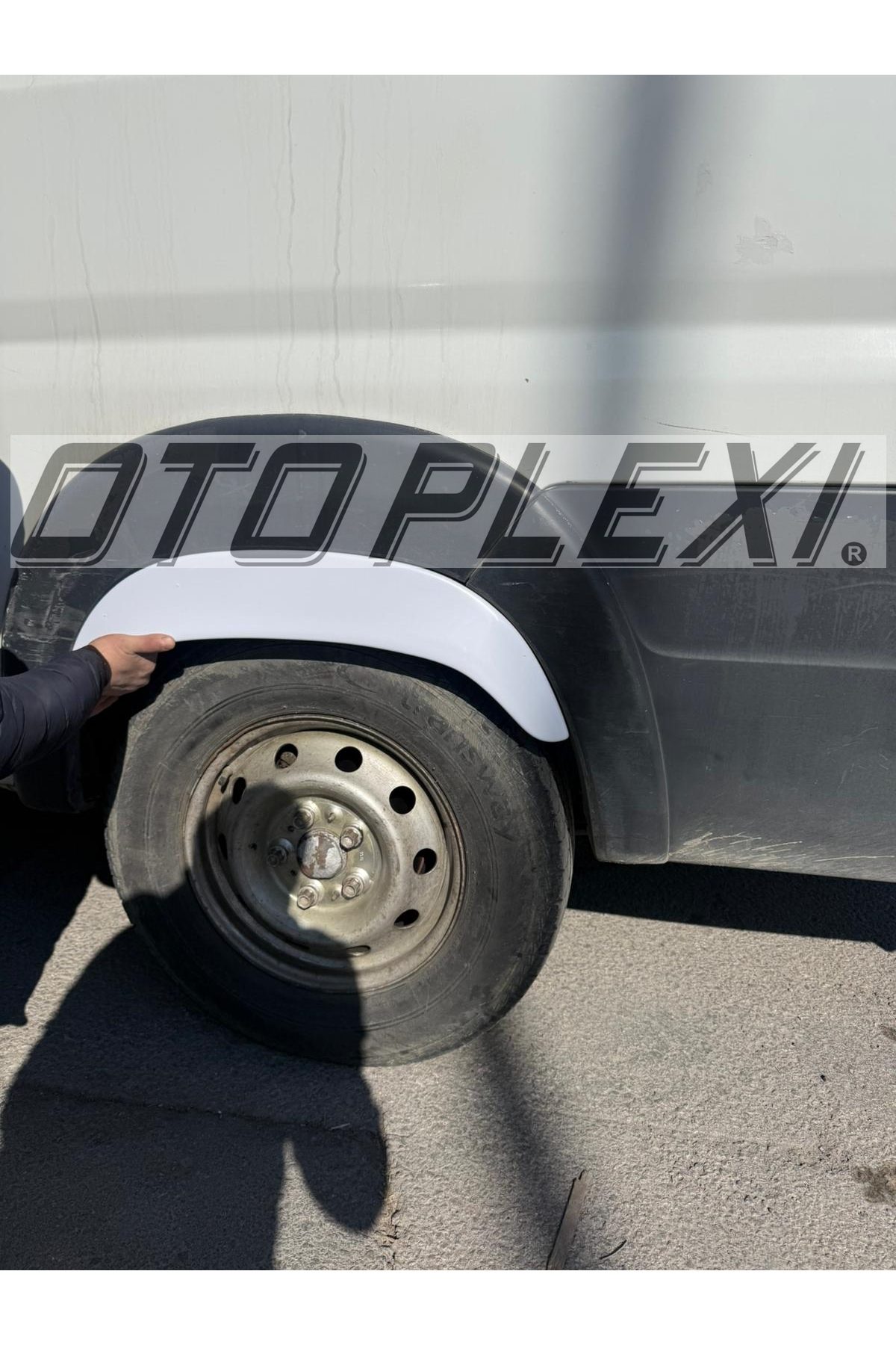 Peugeot Boxer Arka Çamurluk Kaplama Çamurluk Kapak Dodik Plastik Beyaz